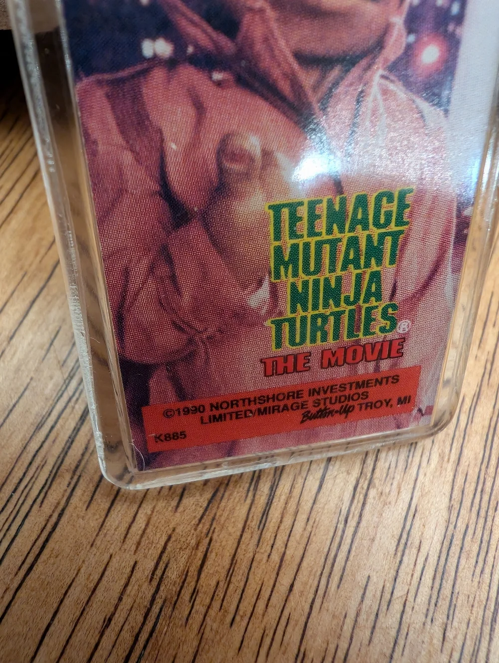 Vintage 1990 Teenage Mutant Ninja Turtles The Movie Raphael Keychain